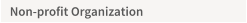 Non-profit Organization